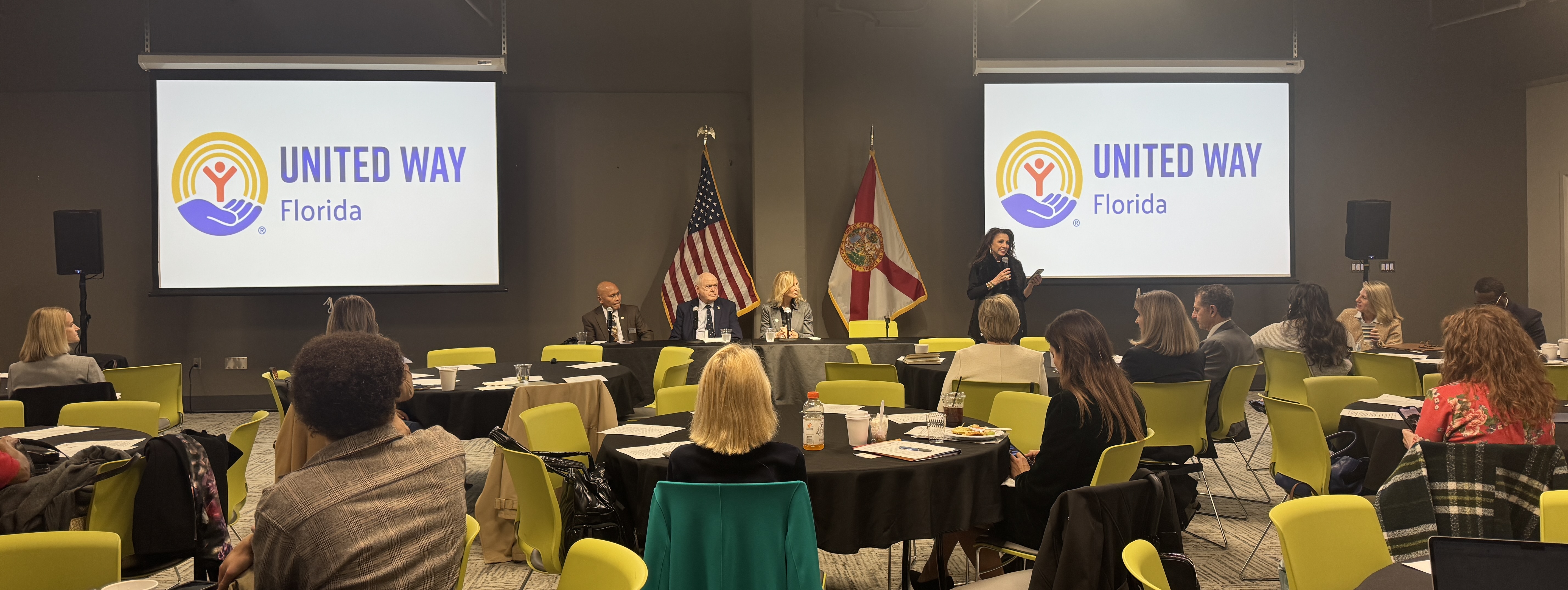 meeting room with people